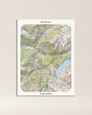 Tableau Beaufortain classique IGN toile aluminium