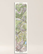 affiche Beaufortain classique IGN toile aluminium grand format
