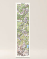 decoration tableau grand format Beaufortain classique IGN toile  cadeau aluminium