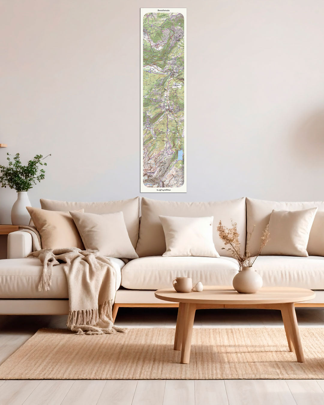 tableau beaufortain classique IGN toile aluminium grand format
