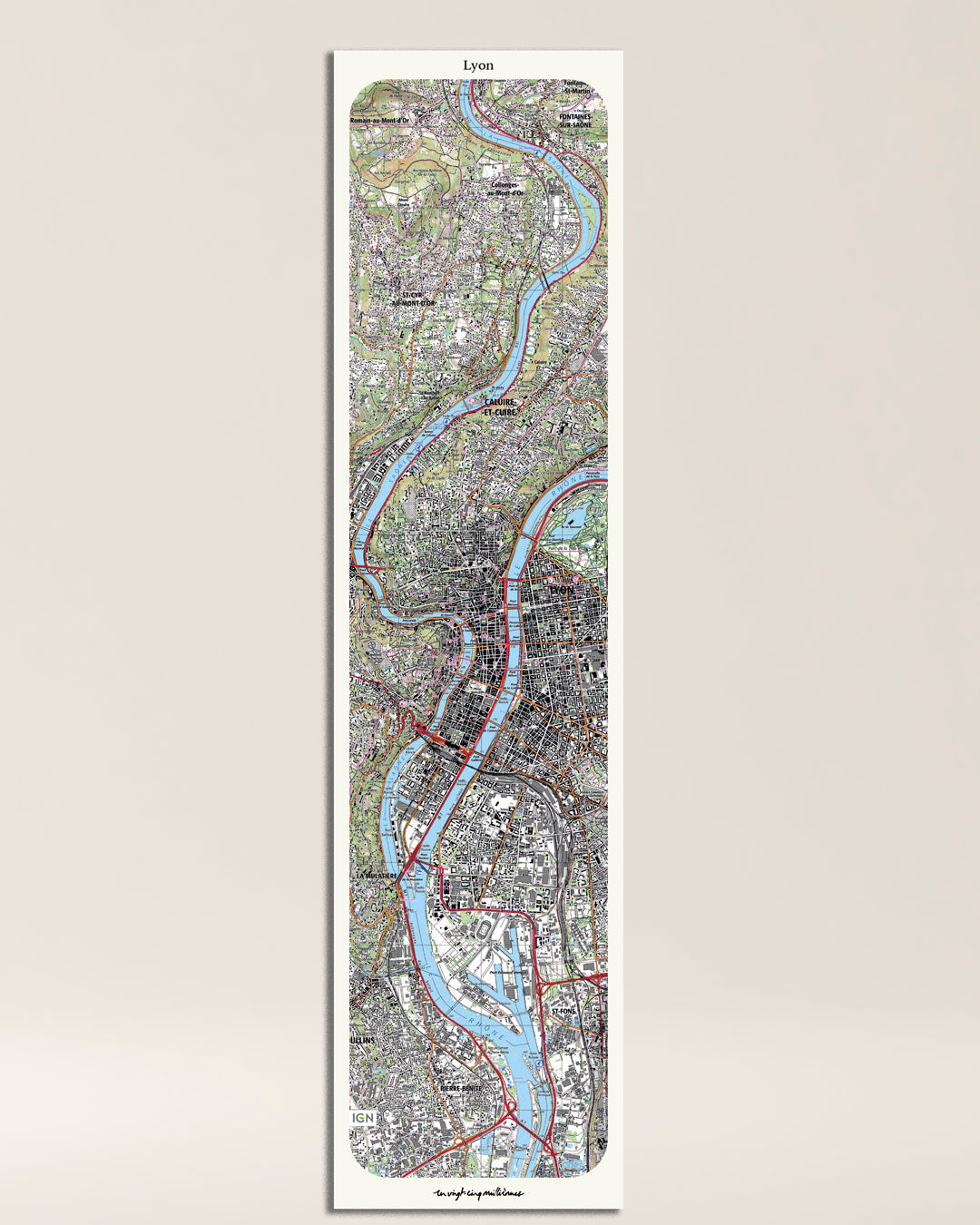 tableau lyon classique IGN toile aluminium grand format