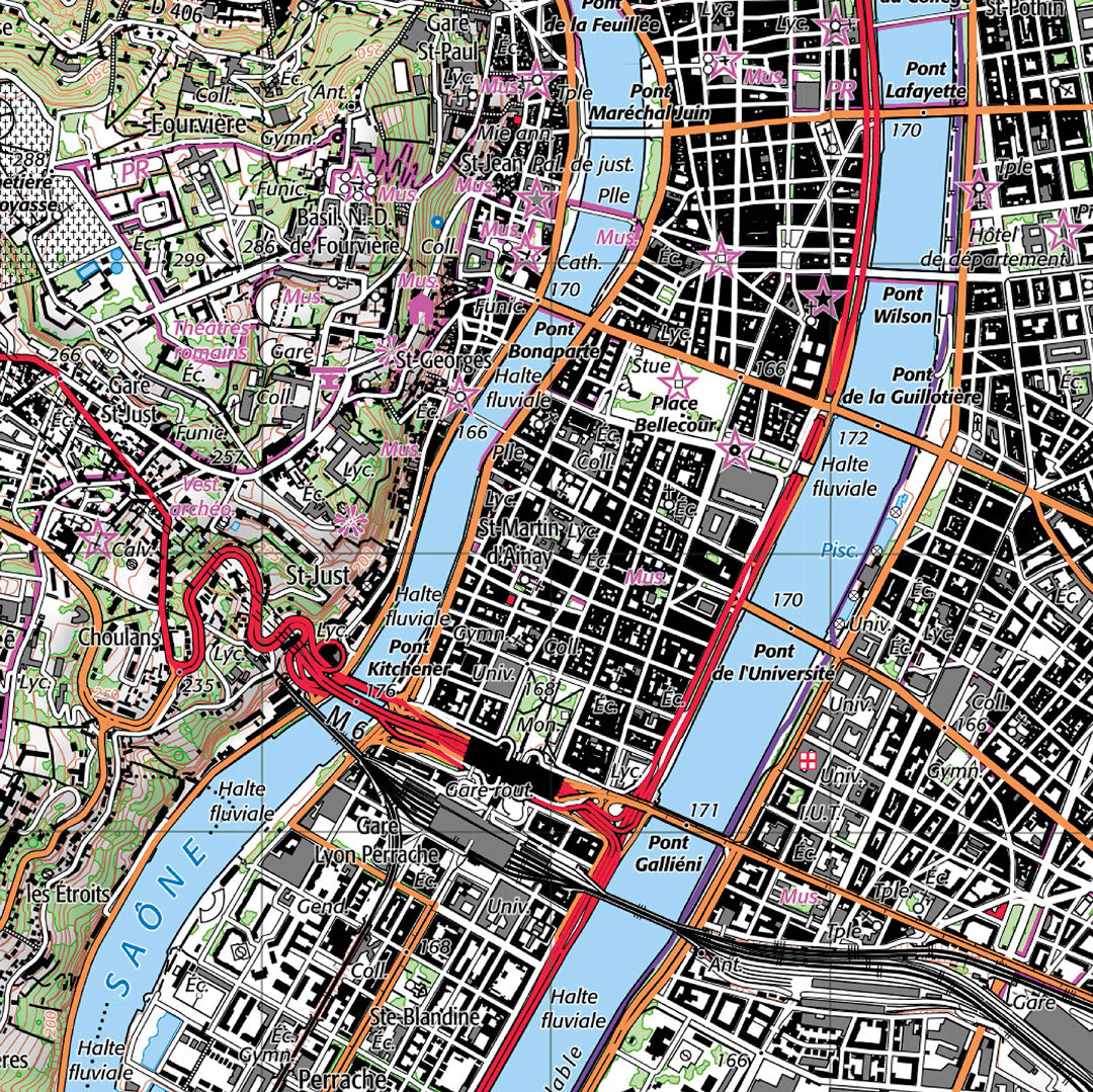 decoration lyon classique IGN toile aluminium detail cadeau