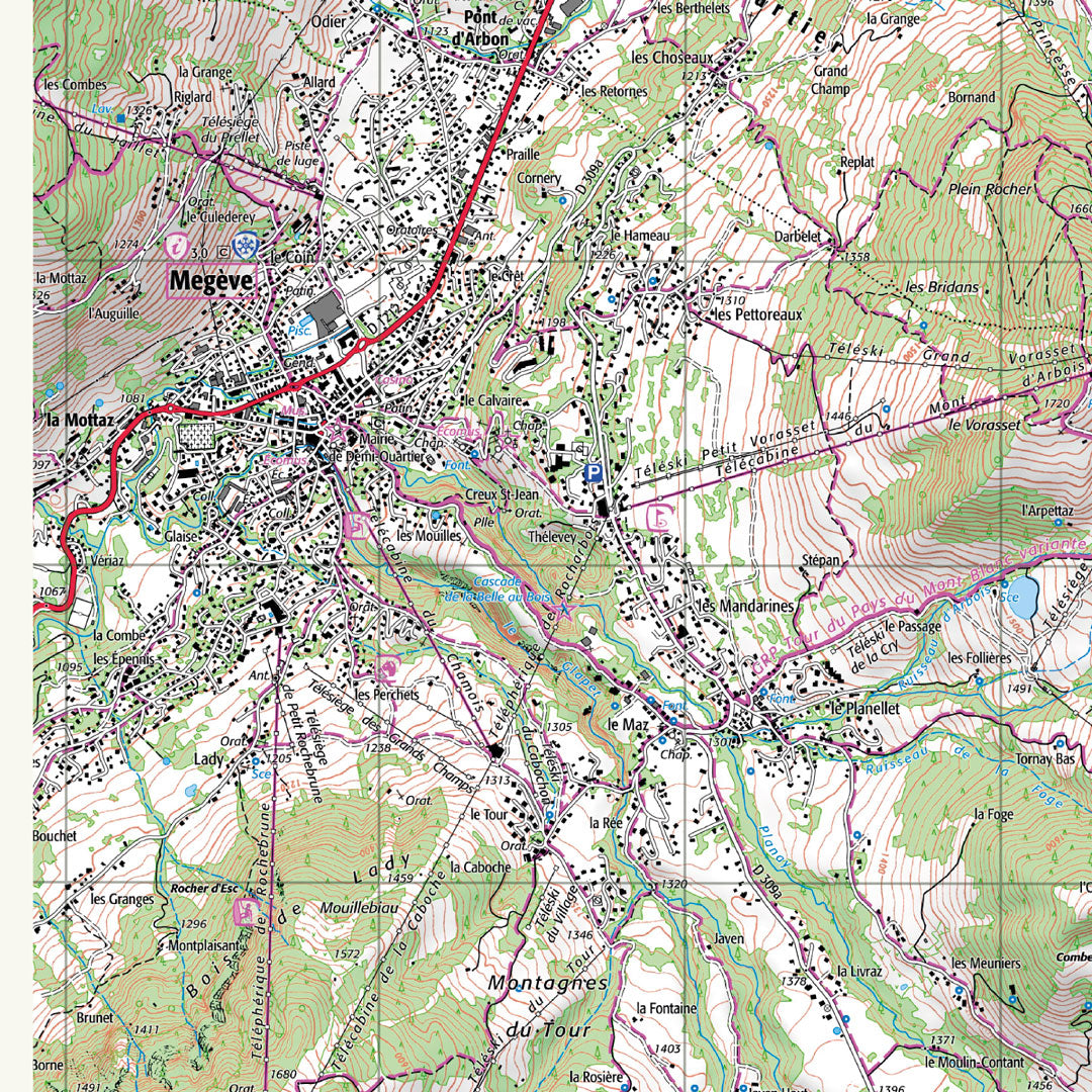 decoration Megève classqiue IGN toile aluminium cadeau