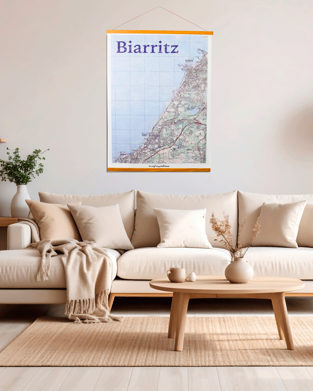 Support pour toile bois - chêne 30, 40 ou 60cm