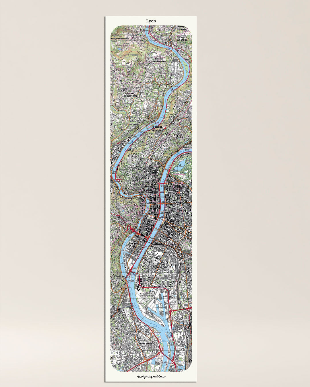 decoration tableau lyon classique IGN toile aluminium grand format cadeau